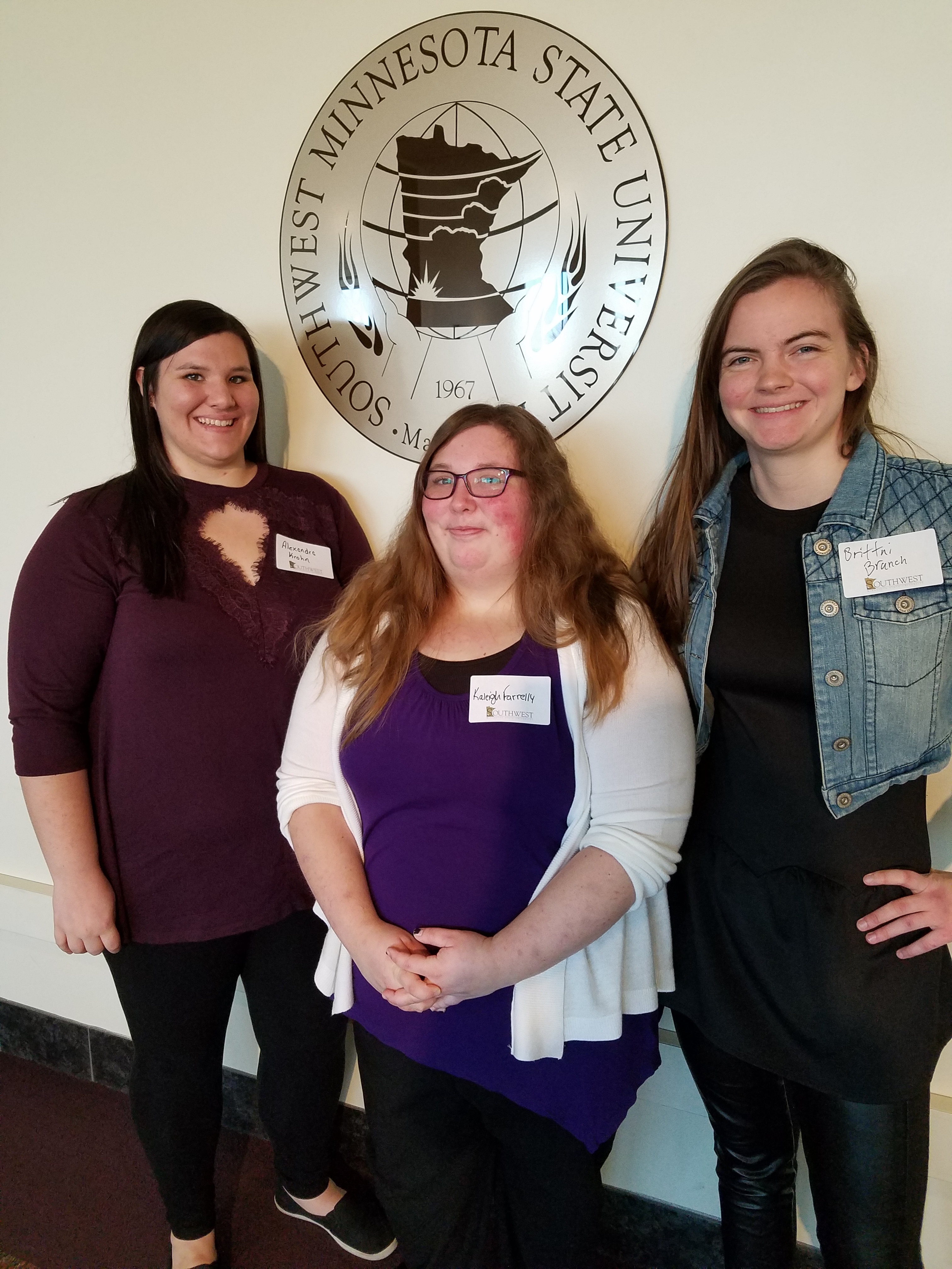 Alex Krohn, Kaleigh Farrelly, Brittni Branch at FA2017 URC